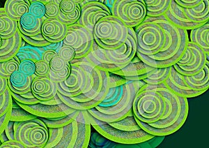 Colorful green round circle image background image with beautiful effect