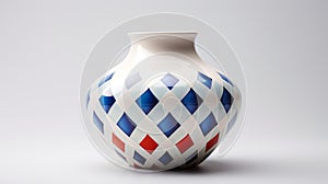 Colorful Grid Formation Vase With Fujifilm Provia Pattern