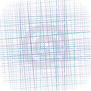 Colorful grid, mesh in square format. Random, scattered intersecting lines, stripes. Geometric background, pattern. Abstract