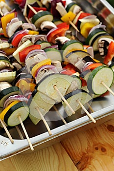 Colorful grill shish