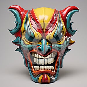 Colorful Grotesque Demon Mask Inspired By Point-neuf Mascarons