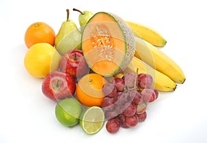 Colorful group of fresh fruits