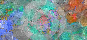 Colorful abstract composition