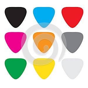 Colorful guitar picks