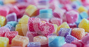 Colorful gummy candy background