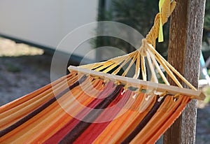 colorful hammock to relax in the bungalow resort