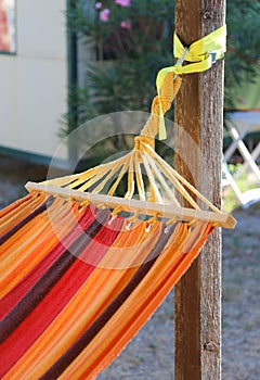 colorful hammock to relax in the resort