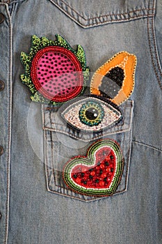 Colorful hand made women accessorizes