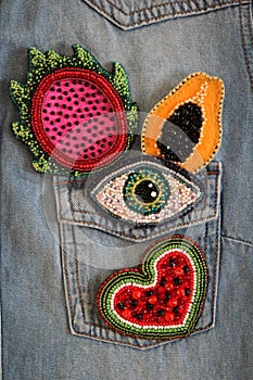 Colorful hand made women accessorizes