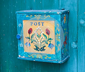 Colorful Hand painted Mailbox