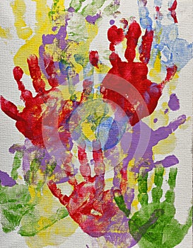 Colorful Hand Prints