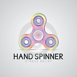 Colorful hand spinner fidget toy