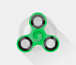 Colorful Hand spinner flat vector illustration.