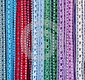 Colorful handicrafted belts