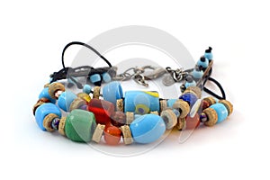 Colorful handmade bracelet photo