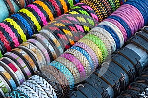 Colorful handmade bracelets