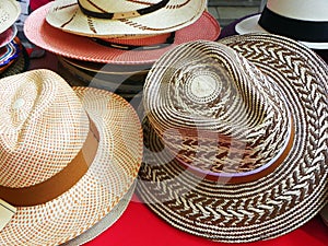 Handmade straw Panama Hats  Ecuador photo