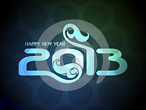 Colorful happy new year 2013 design.