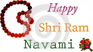 Colorful Happy Shri Ram Navami Illustration Image.