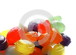 Colorful hard candies