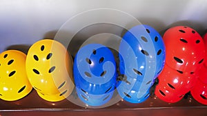 Colorful Hard Plastic Helmets for Extreme Sports