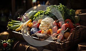 A Colorful Harvest of Fresh Vegetables