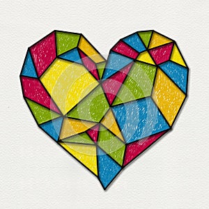 Colorful heart