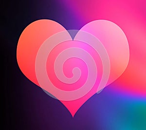 Colorful heart shape