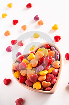 Colorful Heart Shaped Valentines Day Candy