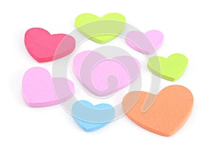 Colorful hearts