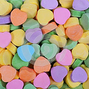 Colorful Hearts background. Sweetheart Candy. Valentines Day