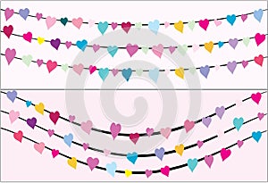 Colorful Hearts Decoration for Valentine\'s Day