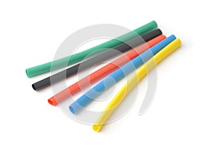 Colorful heat shrink tubing photo