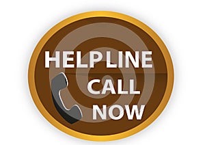 COLORFUL HELP LINE CALL NOW ICON WEB BUTTON