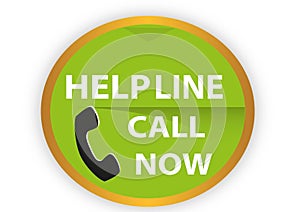 COLORFUL HELP LINE CALL NOW ICON WEB BUTTON