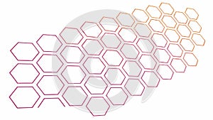 Colorful Hexagonal Honeycomb Geometric Pattern Backdrop vector design Generative AI