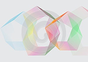 Colorful hexagonal pattern image