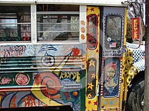 Colorful Hippie Bus