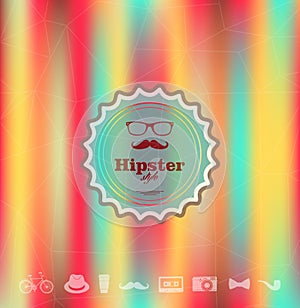 Colorful Hipster blurred background