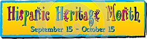 Colorful Hispanic Heritage Month Banner