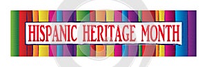 Colorful Hispanic Heritage Month Banner