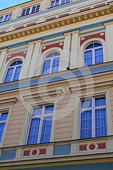 Colorful, historical Market square tenements.Lower Silesia, WROCLAW, Europe. photo