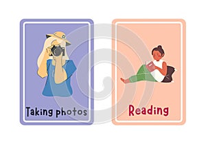 Colorful Hobbies Flashcards Recurso de EFL - 2