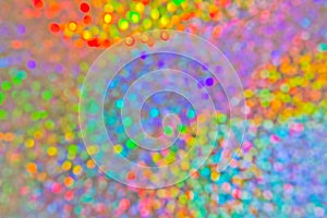 Colorful holiday lights abstract background