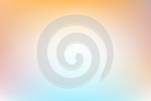 Colorful holographic gradient background design. Orange and blue color backdrop