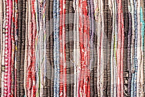 Colorful homespun fabric