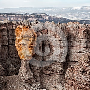 Colorful hoodoo face