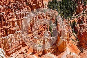 Colorful Hoodoo Rock Formations in Bryce Canyon National Park, U