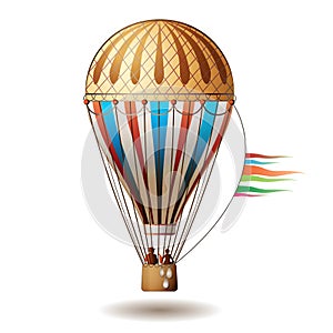 Barvitý horký vzduch balón 