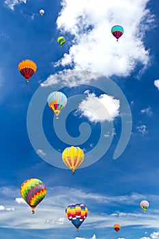 Colorful hot air balloon